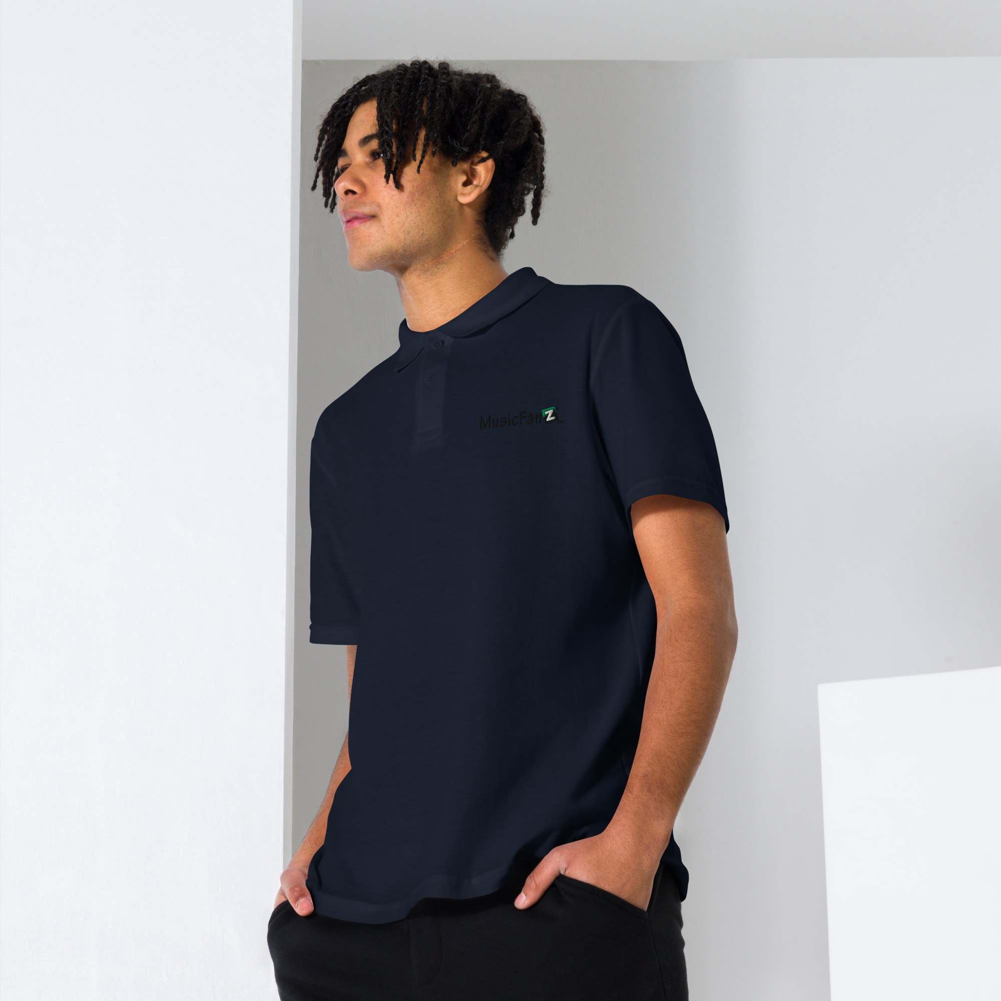 Unisex pique polo shirt - Image 4