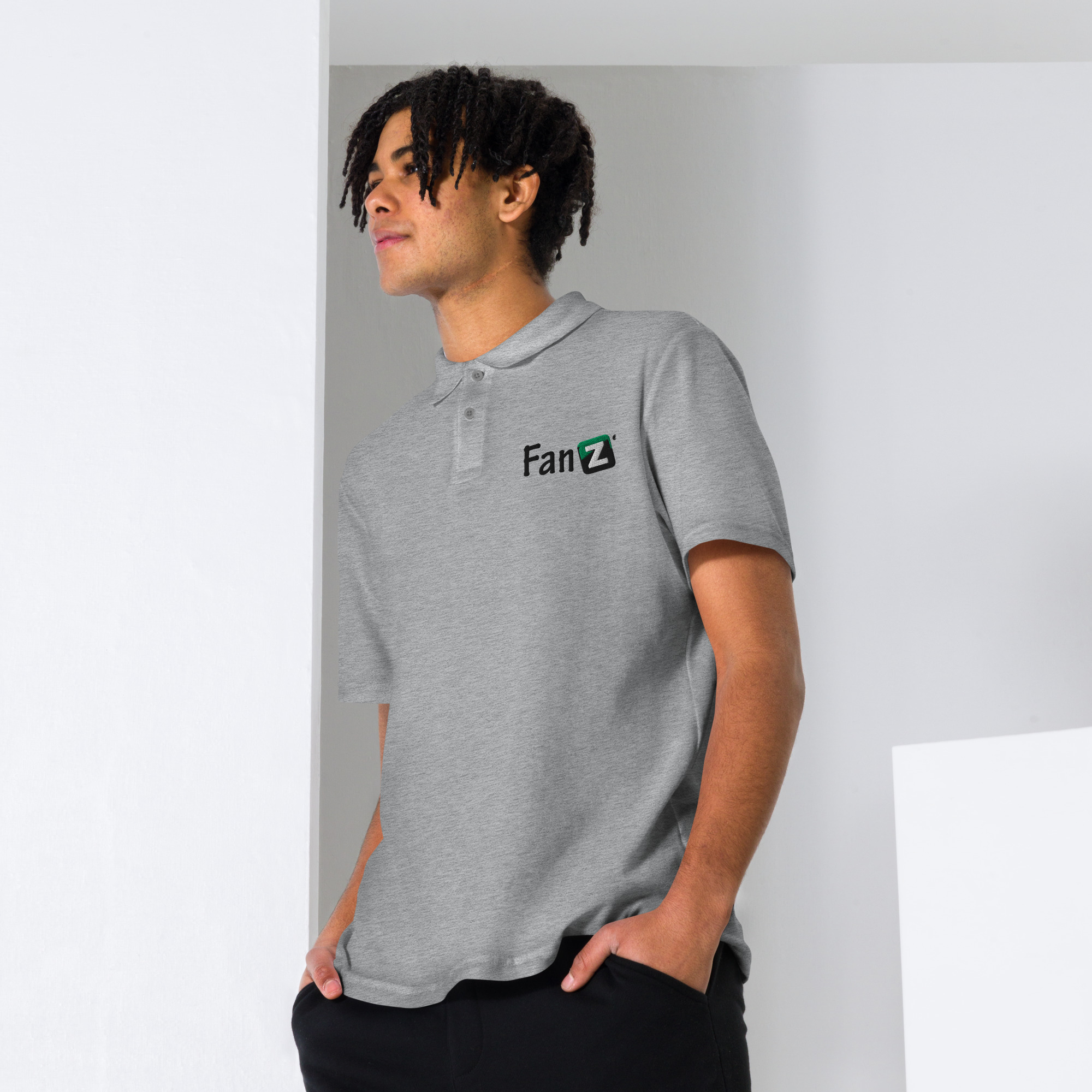 Unisex pique polo shirt - Image 7
