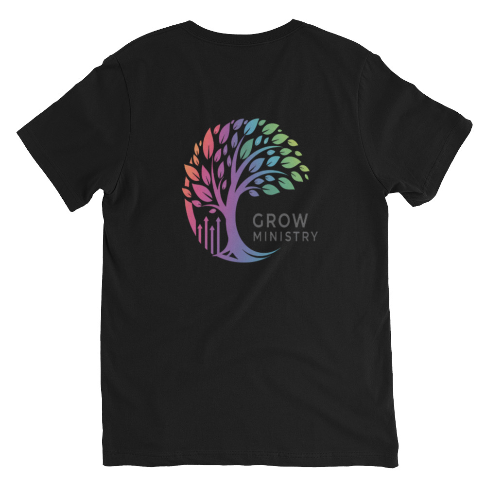 Unisex Short Sleeve V-Neck T-Shirt - Image 2